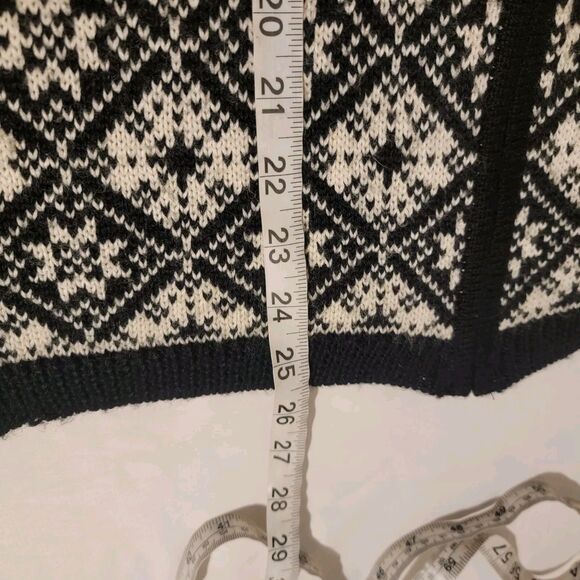 Baxter Wells Fair Isle Wool Blend Womens Large Sweater Birdseye Knit Ski Cozy - Picture 6 of 8